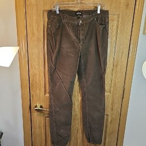 Buffalo David Bitton Brown Button-Fly Pants